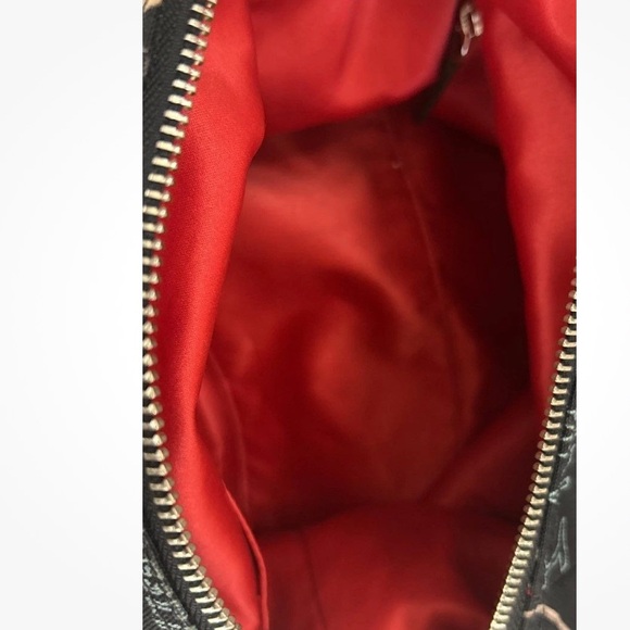 Coach Poppy Graffiti Satchel Black/Red Silver Hardware (Style 16200) - Picture 9 of 16